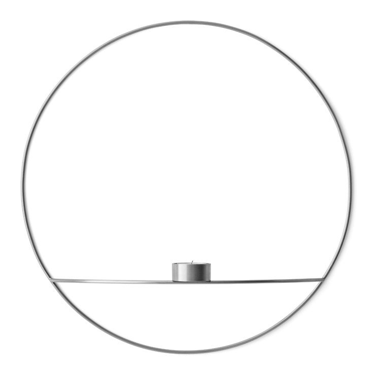 Menu POV Circle Teelichthalter L 44 cm Messing versilbert - Thumbnail 1