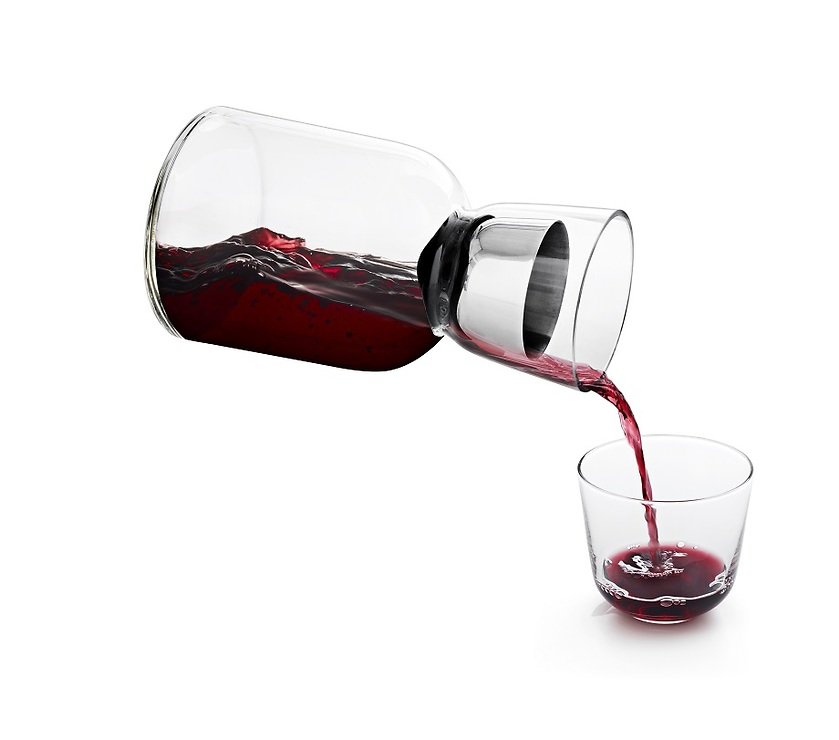 Menu Glaskaraffe W/W 1,2 l Glas klar 12 x 21cm - Thumbnail 5