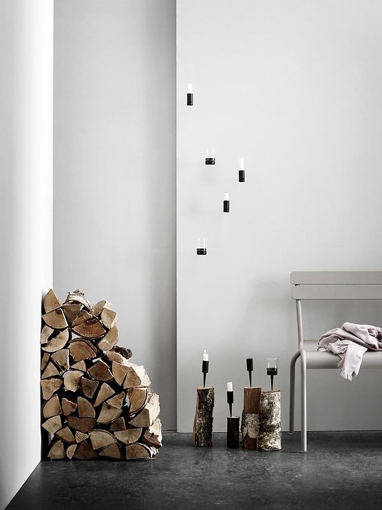 Menu Teelichthalter Pipe Hurricane horizontal schwarz AKTION - Thumbnail 2