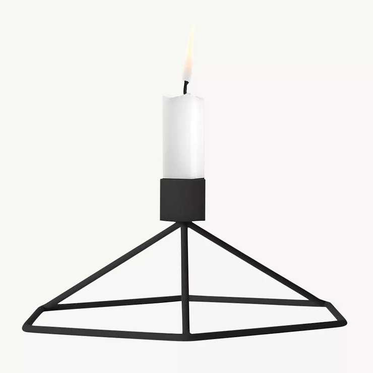 Świecznik na menu POV stalowy czarny - Thumbnail 2