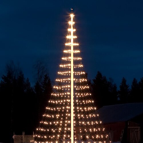 Montejaur LED Baum für Fahnenmast 1000 LED warmweiß 10m