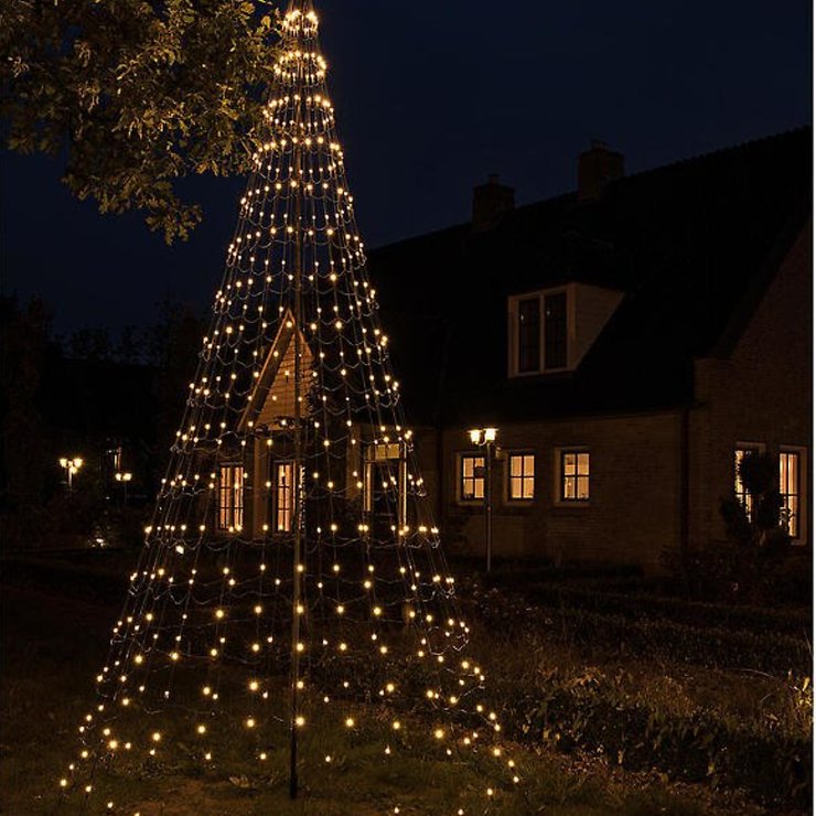 Montejaur LED Baum mit Aluminiummast 432 LED warmweiß 4m kaufen