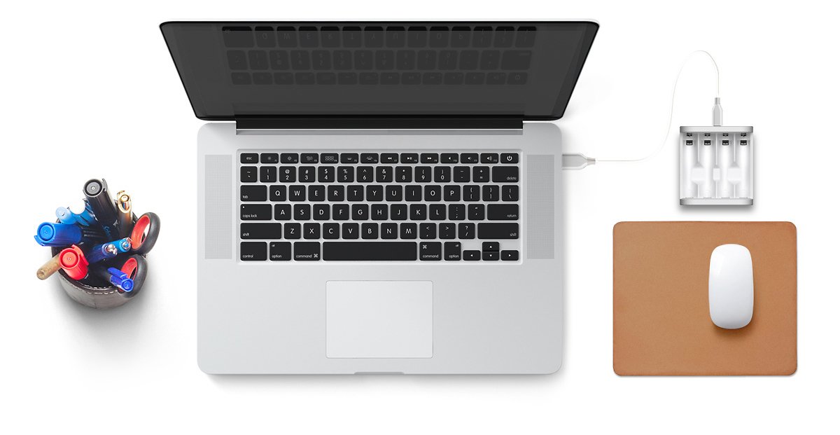 iSDT Ladegerät A4 für AA AAA smart charger Multifunktion - Thumbnail 4