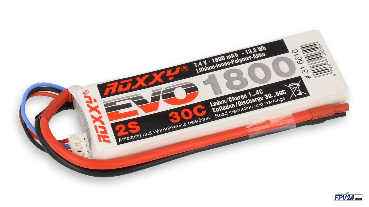 ROXXY Batterie LiPo Akku Evo 2S 1800mAh 30C - Pic 1