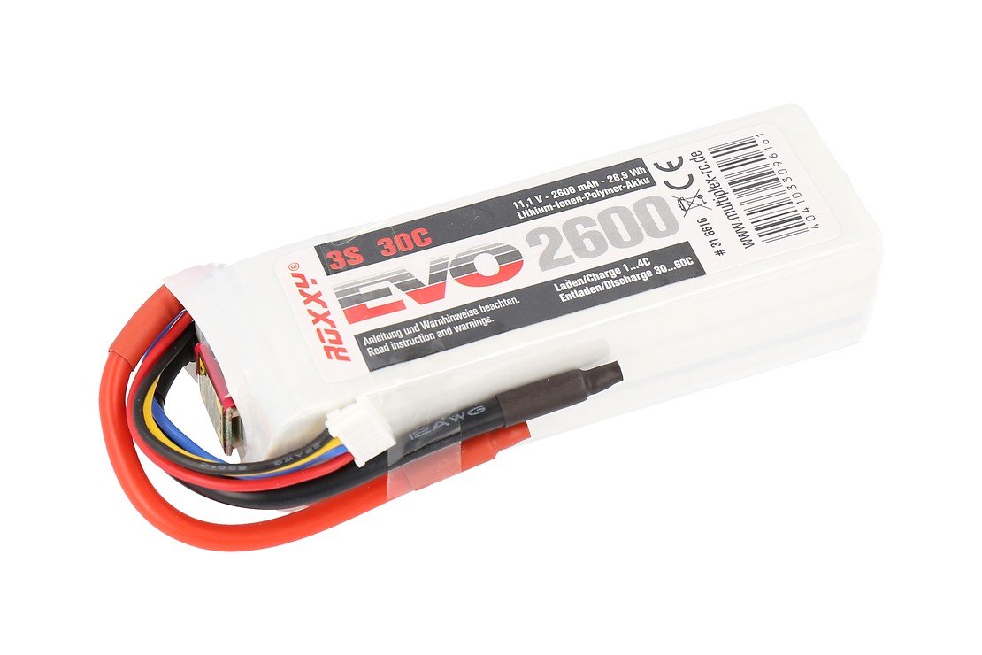 ROXXY Batterie LiPo Akku Evo 3S 2600mAh 30C - Pic 1