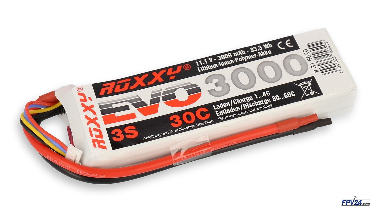 ROXXY battery LiPo battery Evo 3S 3000mAh 30C - Pic 1