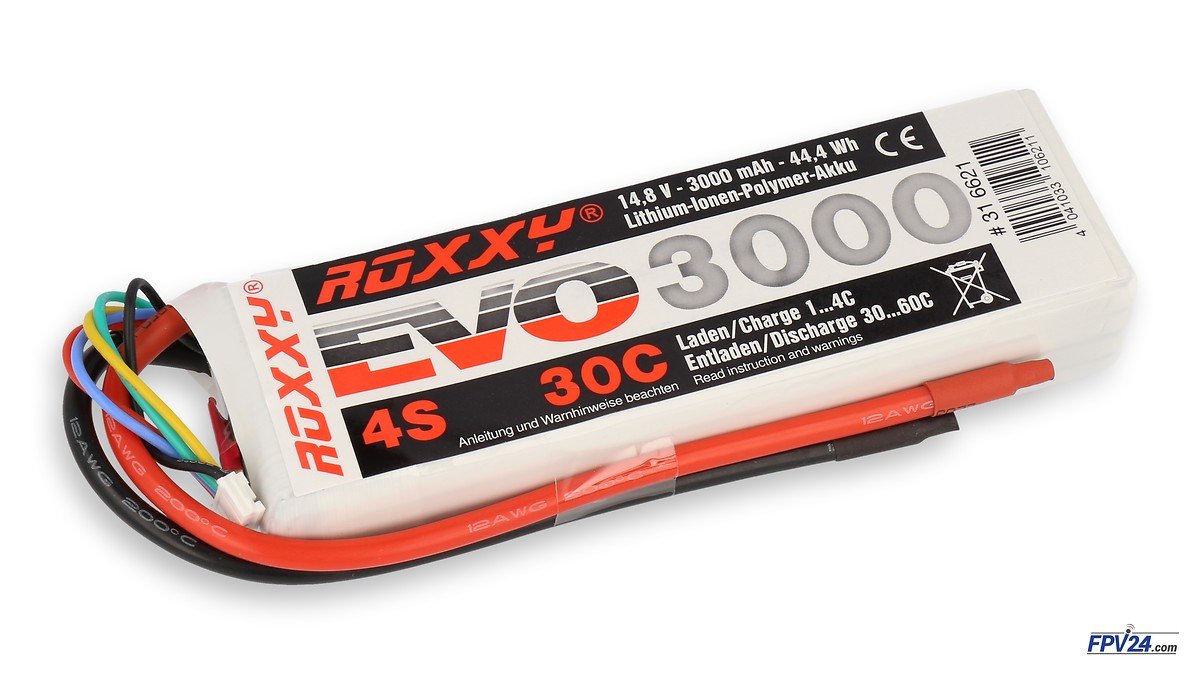 ROXXY Batterie LiPo Akku Evo 4S 3000mAh 30C - Pic 1