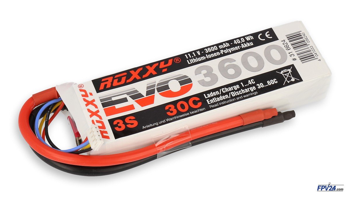 ROXXY Batterie LiPo Akku Evo 3S 3600mAh 30C - Pic 1