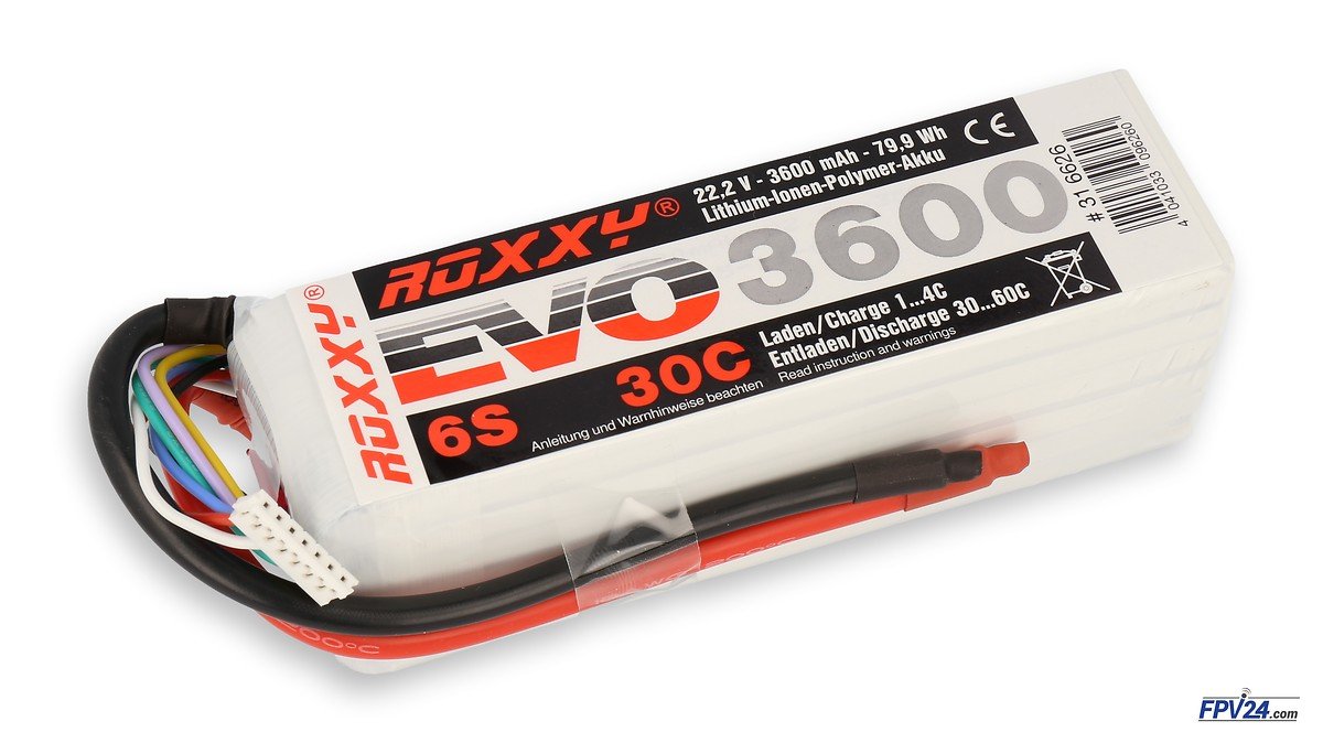 ROXXY Batterie LiPo Akku Evo 6S 3600mAh 30C - Pic 1