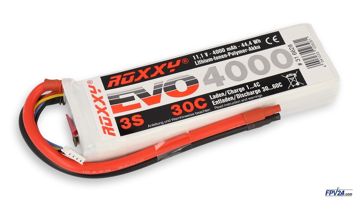 ROXXY Batterie LiPo Akku Evo 3S 4000mAh 30C - Pic 1