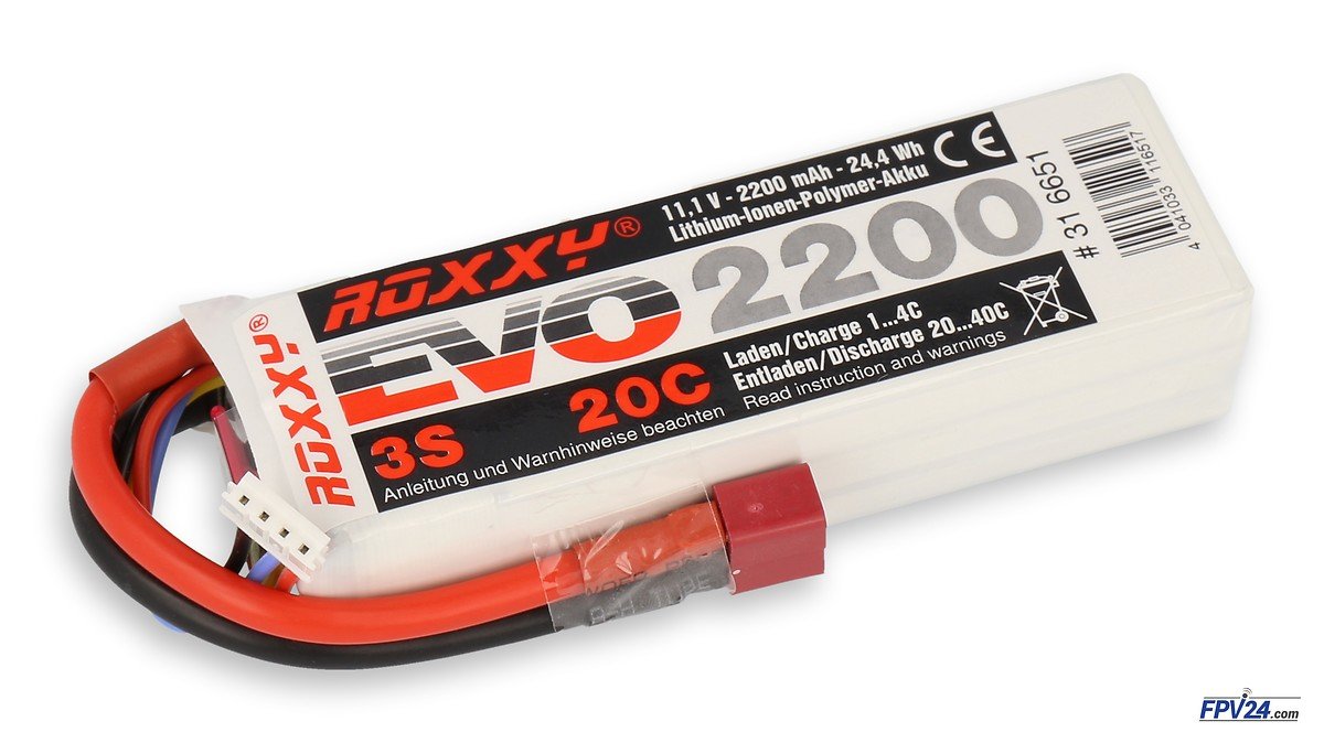 ROXXY LiPo battery 3S 2200mAh Evo T 20C - Pic 1