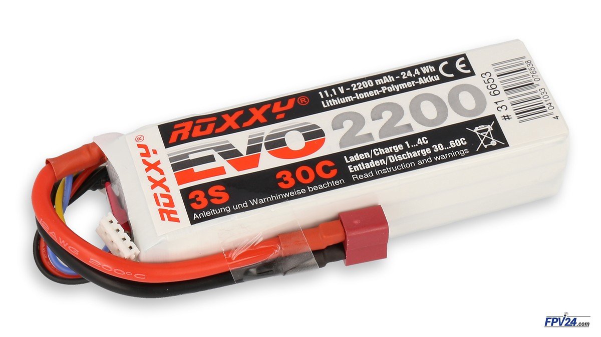 ROXXY Batterie LiPo Akku Evo 3S 2200mAh T 30C - Pic 1