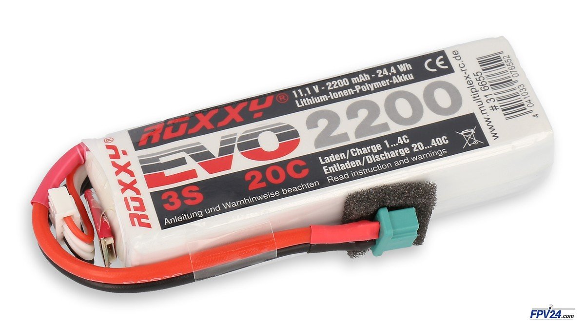 ROXXY LiPo battery Evo 3S 2200mAh 20C with the BID chip - Pic 1