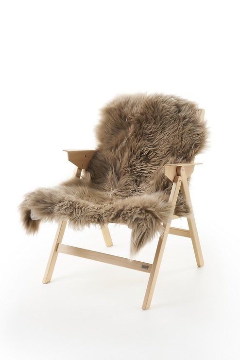 Natures Collection Neuseeland Schaffell 100 x 60 cm taupe - Thumbnail 3