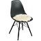 Natures Collection seat cover New Zealand sheepskin 38cm black