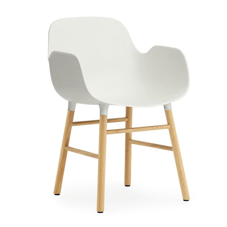 Normann Copenhagen Stuhl Form Armchair 56 x 80 cm Eiche weiß - Pic 1