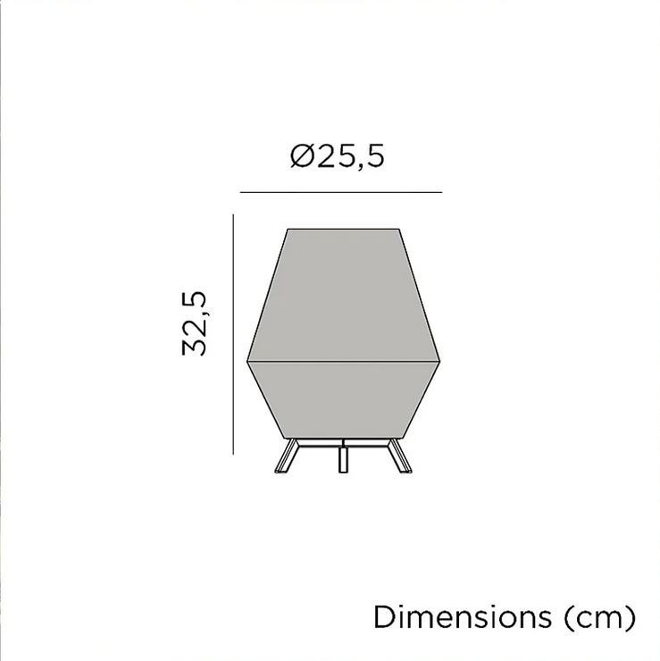 Newgarden Conta LED Tischlaterne warmweiß Akku 32,5 cm Beige - Thumbnail 6