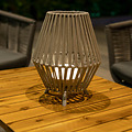 Newgarden Conta LED Tischlaterne warmweiß Akku 32,5 cm Beige - Thumbnail 4
