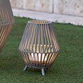Newgarden Conta LED Tischlaterne warmweiß Akku 32,5 cm Beige - Thumbnail 3