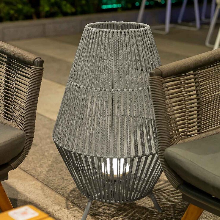 Newgarden Conta LED Laterne warmweiß Akku 72 cm Beige - Thumbnail 1