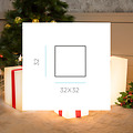Newgarden Gifty Leuchtwürfel Geschenk LED Farbwechsel Solar und Akku 32 cm Weiß - Thumbnail 3