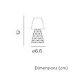 Newgarden Lola Lux LED Tischlampe warmweiß batteriebetrieben 12 cm Transparent - Thumbnail 4