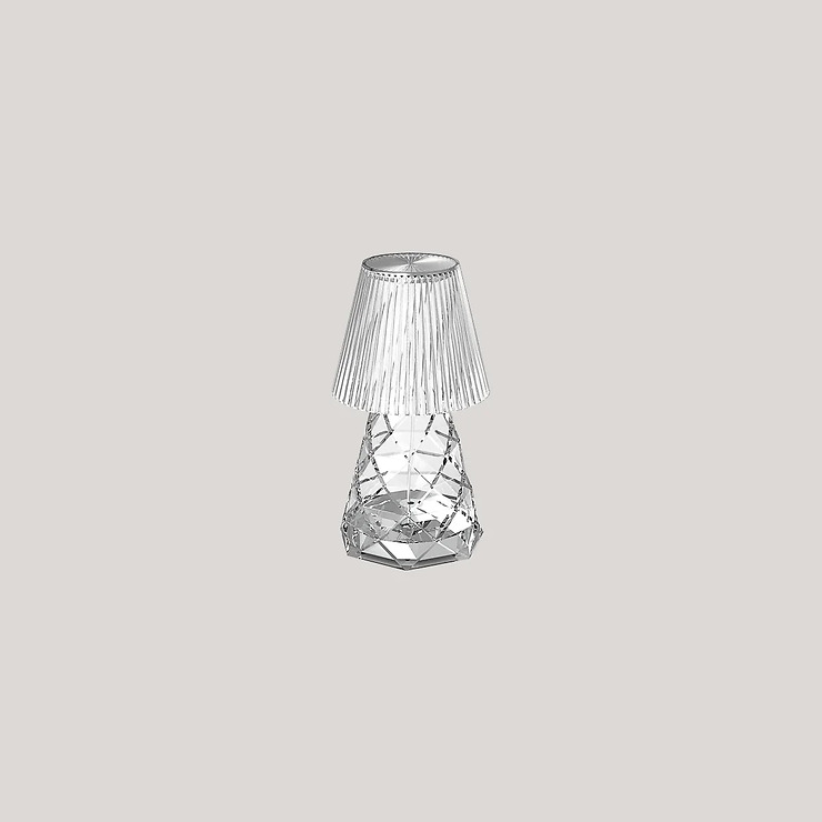 Newgarden Lola Lux LED Tischlampe warmweiß batteriebetrieben 12 cm Transparent - Thumbnail 3