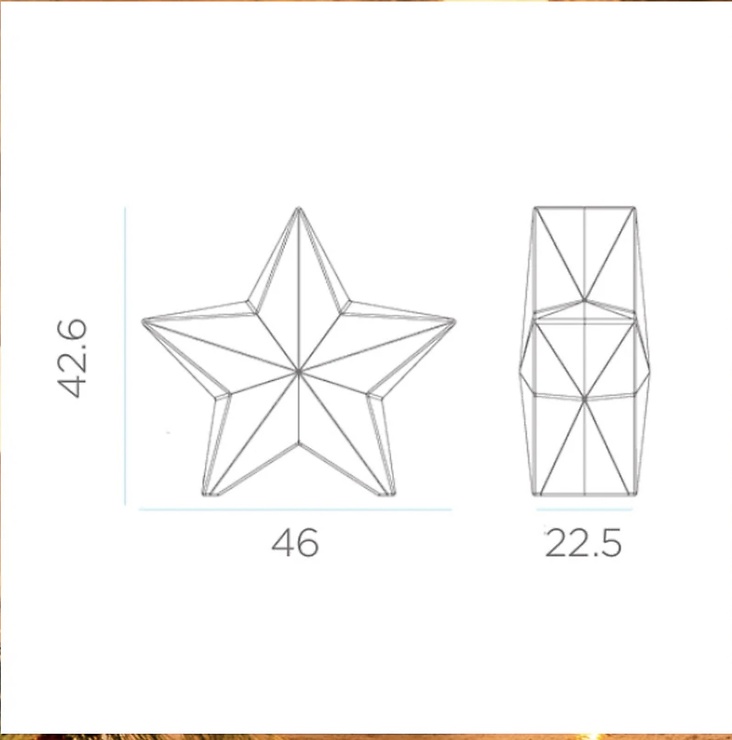 Newgarden Nova Leuchtstern LED Farbwechsel Solar und Akku 46 cm Weiß - Thumbnail 3