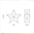 Newgarden Nova Leuchtstern LED Farbwechsel Solar und Akku 46 cm Weiß - Thumbnail 3