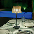 Newgarden Okinawa LED Tischlampe Solar und Akku 36 cm Bambus Braun - Thumbnail 1