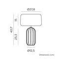 Newgarden Phoebe LED Tischlampe Solar und Akku 40 cm Senf - Thumbnail 3
