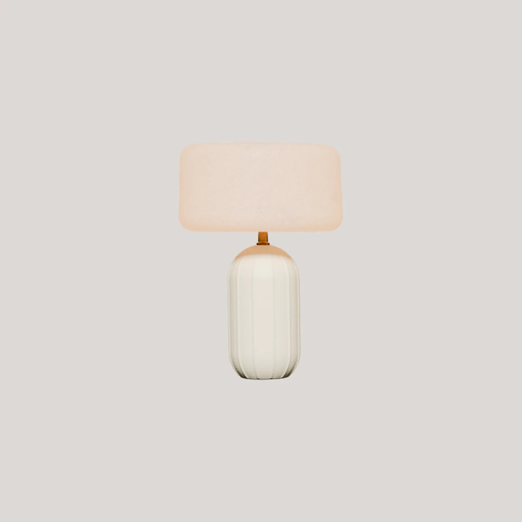 Newgarden Phoebe LED Tischlampe Solar und Akku 40 cm Beige - Thumbnail 2