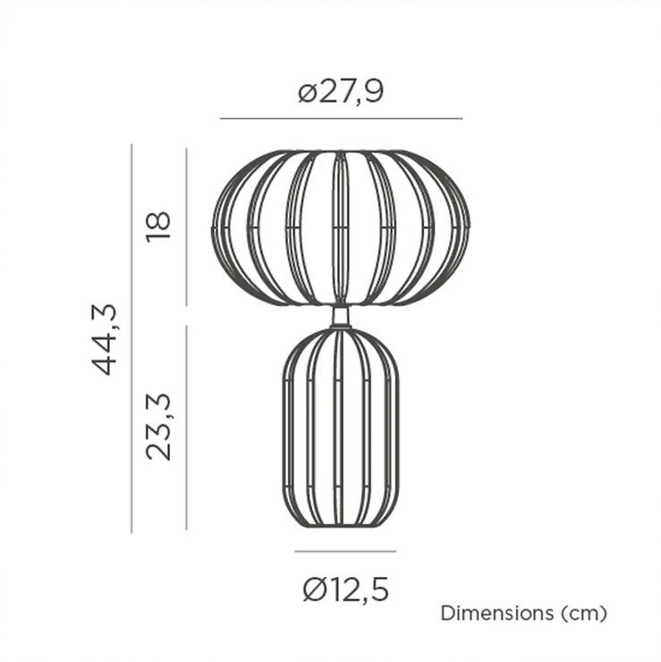 Newgarden Rachel LED Tischlampe Solar und Akku 45 cm Senf - Thumbnail 4
