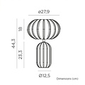 Newgarden Rachel LED Tischlampe Solar und Akku 45 cm Senf - Thumbnail 4