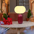 Newgarden Rachel LED Tischlampe Solar und Akku 45 cm Bordeaux - Thumbnail 1