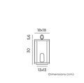Newgarden Siroco LED Laterne warmweiß Akku 30 cm Metall Schwarz - Thumbnail 4