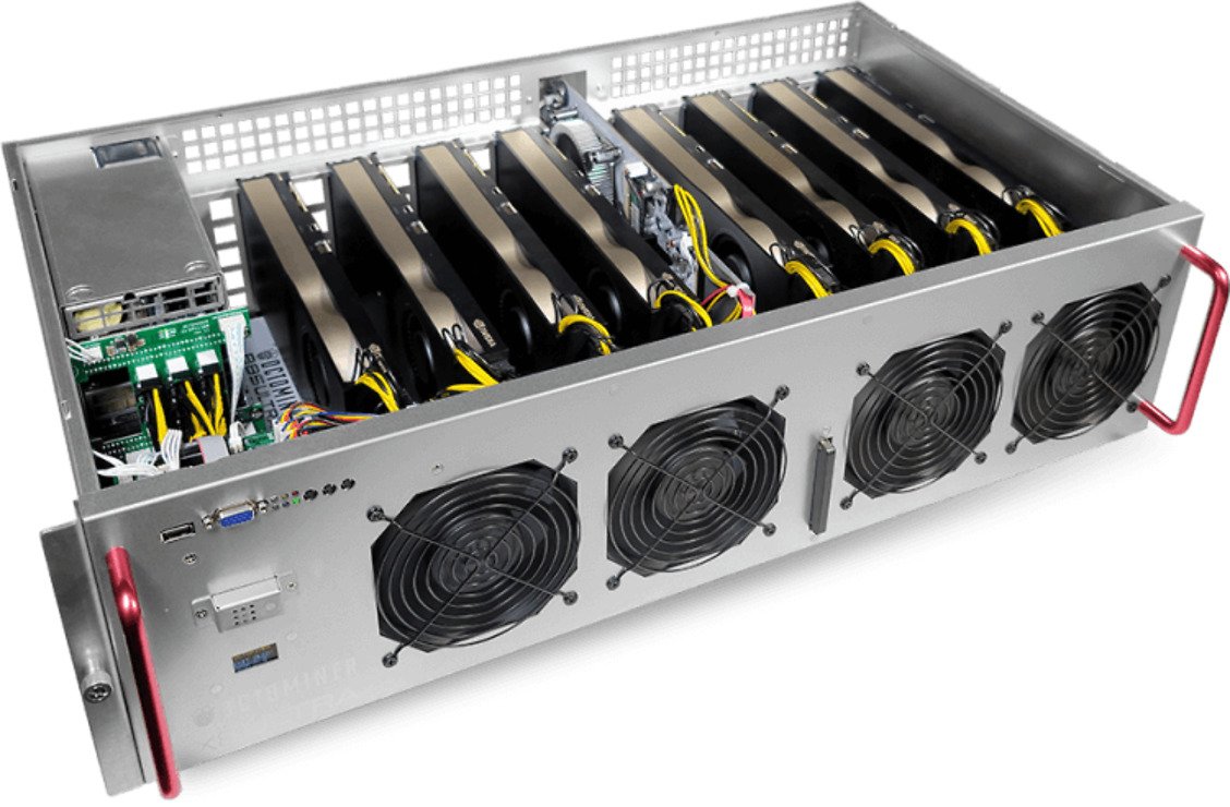 OCTOMINER X8ULTRA PLUS Mining Rig - Open Air Frame - Housing - Thumbnail 1