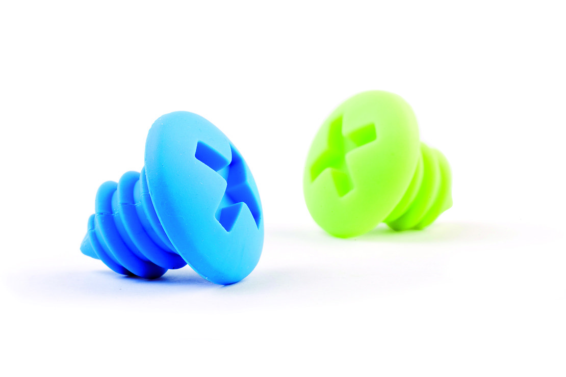 Monkey Business Flaschenverschluss Bottle Screws 2er Set blau & grün - Thumbnail 1