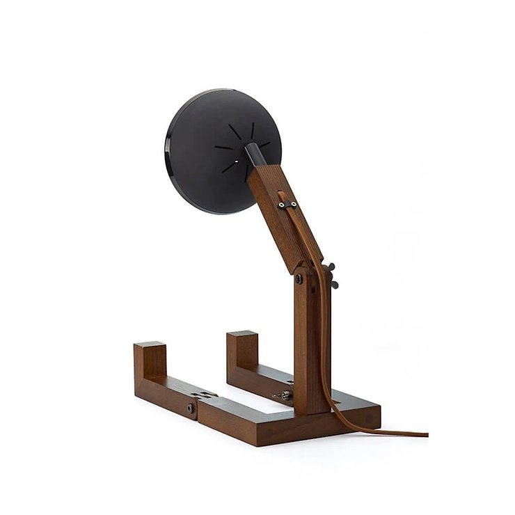 MR WATTSON Original 12 V LED lámpara de mesa ceniza metal ahumado negro mate - Thumbnail 2