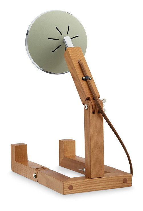 MR WATTSON Original LED Tischlampe Esche natur Metall Desert Green - Thumbnail 2