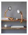 Mr. Wattson LED table lamp wood metal green - Thumbnail 3