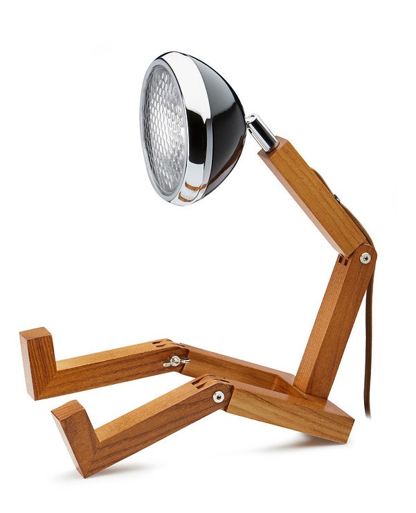 MR WATTSON Original LED Tischlampe Esche natur Metall Fashion Black - Thumbnail 1