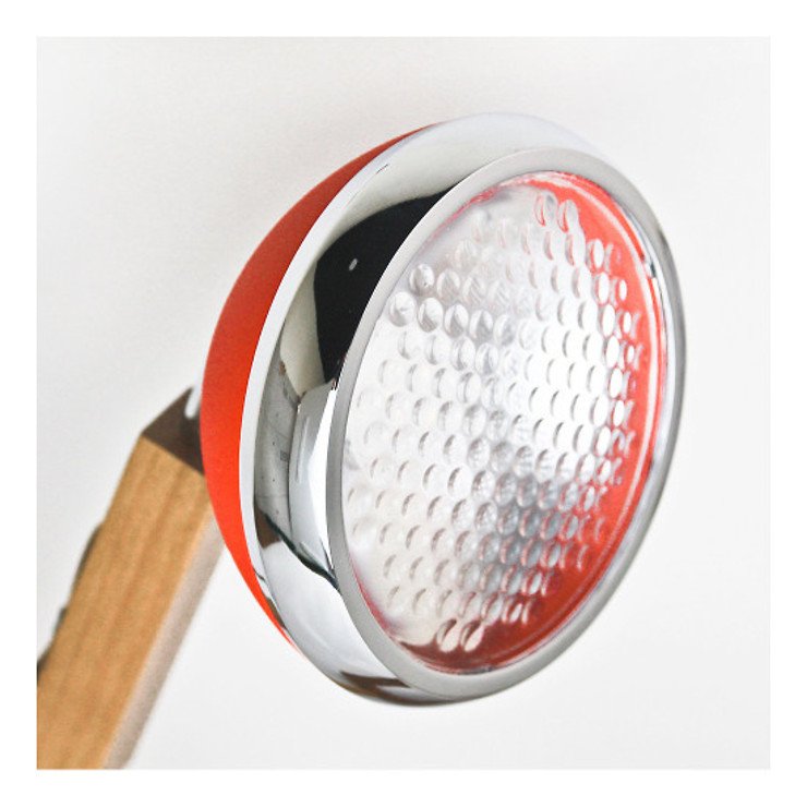 MR WATTSON Original LED Tischlampe Esche natur Metall Dream Red - Thumbnail 4