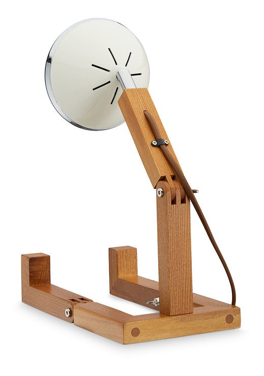 MR WATTSON Original LED Tischlampe Esche natur Metall Vintage White - Thumbnail 2