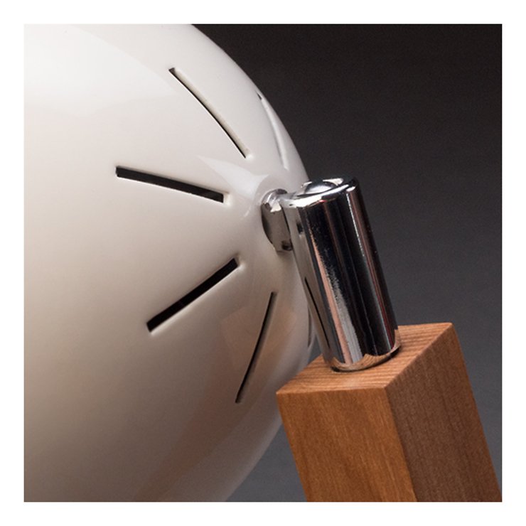 MR WATTSON Original LED Tischlampe Esche natur Metall Vintage White - Thumbnail 4