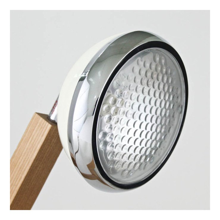 MR WATTSON Original LED Tischlampe Esche natur Metall Vintage White - Thumbnail 3