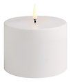 UYUNI Lighting LED candle PILLAR 10.1 x 7.8 cm white outdoor - Thumbnail 1