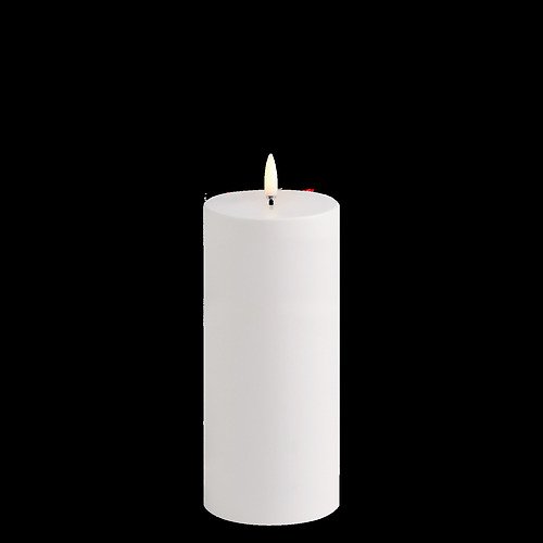 UYUNI Lighting LED Candle PILLAR 7,8 x 17,8 cm bianco per esterni