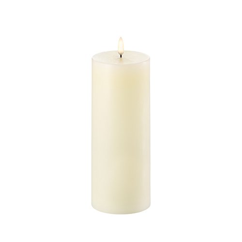 UYUNI Illuminazione LED candela PILLAR 7,8 x 20 cm avorio