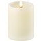 UYUNI Lighting LED candle PILLAR deep wick 7,8 x 10 cm ivory